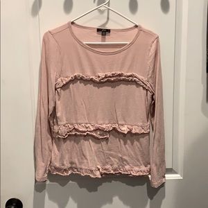 Women’s J.Crew Ruffle Long Sleeve Tee